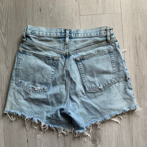 Agolde Denim Parker Shorts Size 27 - Picture 2 of 5